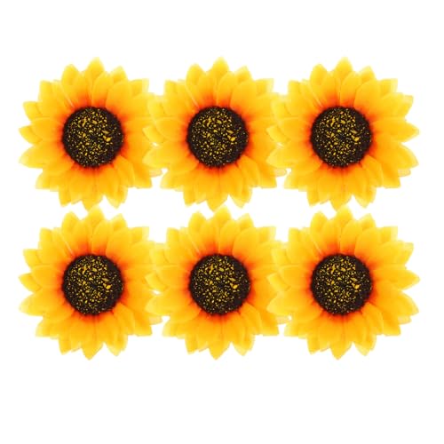 LRXIYODE 6 Stück Teiliges Sonnenblumen Haarklammern Blumen Haarspangen Modisch Langlebig für Damen Mädchen Haarschmuck Elegantes Design Passend zu Verschiedenen Outfits von LRXIYODE