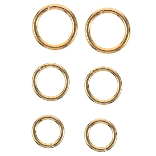 LRXIYODE 6 Stück Teiliges Sterlingsilber Offene Nasenringe und Ohrhoops in Gold Runde Piercing Ringe Modischer Körperschmuck für Damen und Mädchen Vielseitig für Alltag und Party von LRXIYODE