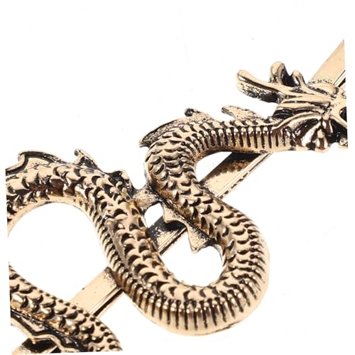 LRXIYODE 6 Stück Teiliges Vintage Drachen Haarclip Metall Haarklammern Punk Gothic Look Halloween Party Haarschmuck für Frauen Mädchen Teens in Gold und Silber von LRXIYODE