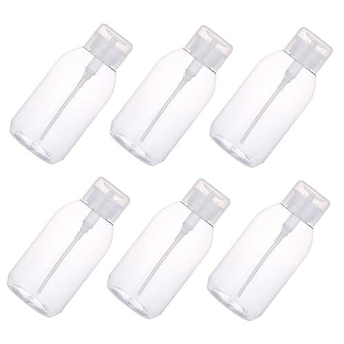 LRXIYODE 6Stücke Nagellackentferner Flasche Leere Press Flaschenspender für Kosmetik Auslaufsicher und Wiederverwendbar für Make Up Remover und Flüssigkeitsabgabe von LRXIYODE