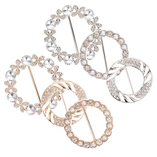 LRXIYODE 6stücke Teiliges Runder Schalclips Mit Vielseitige Für Schals Tücher Und Kleidung Für Hochzeiten Und Festliche Anlässe Langlebigem Mit Perlenakzenten von LRXIYODE