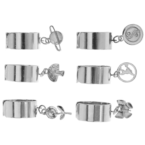 LRXIYODE 6Stücke Teiliges Damenring Hochwertigem Material Fingerringe mit Öffnungsdesign für Verstellbar Verschiedene Outfits von LRXIYODE