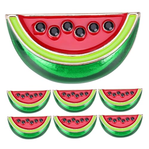 LRXIYODE Modische Kreative Wassermelonen-brosche 7-teiliges Cartoon-obst-revers Für Damen Corsage-brosche Für Partys Und Veranstaltungen von LRXIYODE