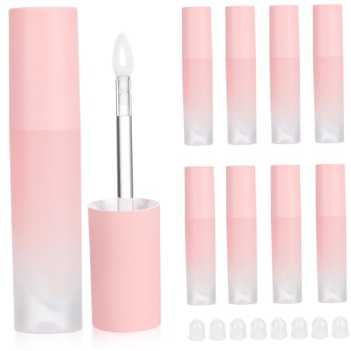 LRXIYODE 8 Stück Nachfüllbare Lipgloss Tuben mit Leere Lippenbalsam Behälter Trendige Farbverlaufs Kompakt Wiederverwendbar DIY Lippenpflege für Damen und Mädchen von LRXIYODE