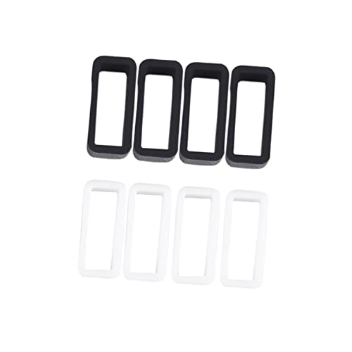 LRXIYODE 8 Stück Silikon Uhrenarmband Zubehör Uhrenverschluss Ring 24mm Langlebig Und Leicht Zu Verwenden Für Damen Und Herren von LRXIYODE