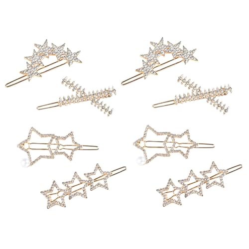 LRXIYODE 8 Stück Teiliges Damen Haarschmuck mit Perlen und Strass Haarklammern Leichter und Robuster Haarspangen für Hochzeit Party und Festliche Anlässe von LRXIYODE