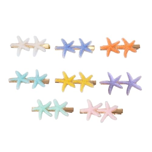LRXIYODE 8 Stück Teiliges Duckbill Clips Bunte Muschel haarspangen Mädchen Haarschmuck für Party Dekorativ Langlebig und Bequem Zufällige Farbe Zufällige Farbe von LRXIYODE