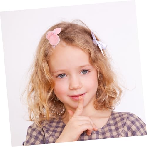 LRXIYODE 8 Stück Teiliges Plüsch kaninchen haarband mit Elastischen Bunny haargummis und Niedlichen Haarklammern für Mädchen Bunte Weiche Haarschmuck für Alltag Schule und Festtage von LRXIYODE