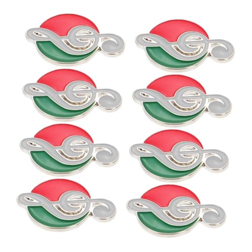 LRXIYODE 8stücke Musiknotenbrosche Pins Emaille Musical Abzeichen Schmuck Für Damen Kleidung Rucksäcke Hüte Dekoration Mit Klavier Gitarren Design Für Konzerte Alltag von LRXIYODE