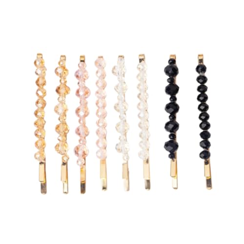 LRXIYODE 8 Stück Teiliges Transparente Strass Haarklammern für Damen Stilvolle Haarspangen aus Hochwertigem Vielseitiger Haarschmuck für Party Alltag und Festliche Anlässe von LRXIYODE
