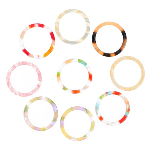 LRXIYODE 9 Stück Teiliges Vintage Acetat Ringe Retro Damen Schmuckringe Modisch Eleganter Fingerschmuck für Party Hochzeit Festival und Alltag Zufällige Farbe Zufällige Farbe von LRXIYODE