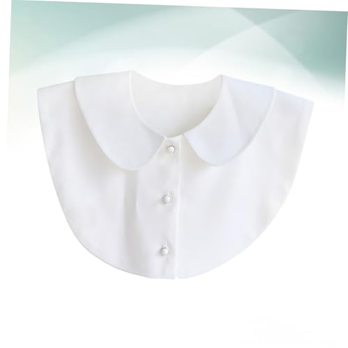 LRXIYODE Abnehmbare Damen Fake kragen Halbshirt Blusenkragen aus Baumwollmischung Weiß Modischer Falscher Rundhalskragen für Blusen Pullover Vielseitiger Schmuckkragen für Frauen und von LRXIYODE