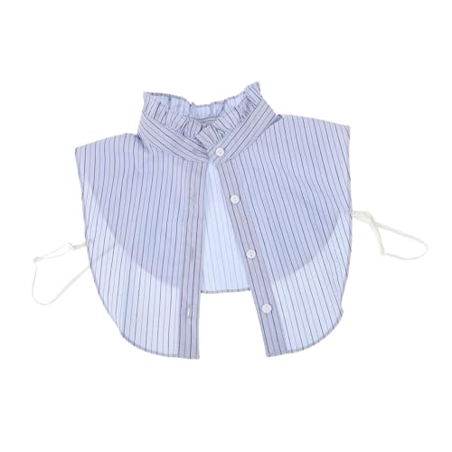 LRXIYODE Abnehmbarer Damen Fake Kragen mit Streifenmuster Vielseitiger Kurzkragen Weicher und Bequemer Passend Ausschnitt Pullover und Strickjacken Leicht zu Kombinieren für Alltag und von LRXIYODE