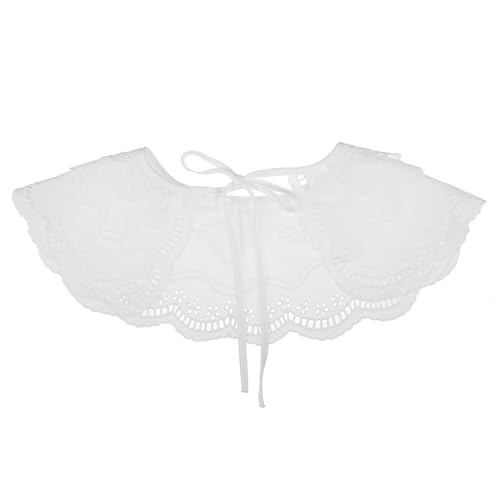 LRXIYODE Abnehmbarer Spitzenkragen für Damen Eleganter Fake Collar mit Tethering Hautfreundlich und Atmungsaktiv Leicht und Tragbar für Alltag und Besondere Anlässe von LRXIYODE