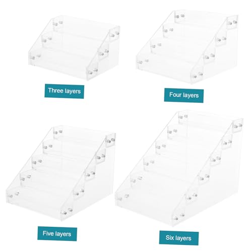 LRXIYODE Acryl Nagellack Display Regal Lagig Maniküre Organizer Kosmetikaufbewahrung Transparent Langlebig für Schminktisch und Salon von LRXIYODE