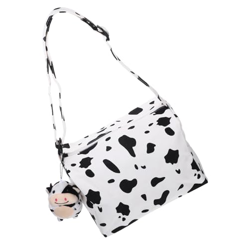 LRXIYODE Adorable Kuhmuster Bucket Bag Damen Umhängetasche und Schultertasche Kompakt Modisch Angenehmes Material Vielseitig Kombinierbar Einzigartiges Design mit Kuh Anhänger LRXIYODE Adorable Kuhmuster Bucket Bag Damen Umhängetasche und Schultertasche Kompakt Modisch Angenehmes Material Vielseitig Kombinierbar Einzigartiges Design mit Kuh Anhänger von LRXIYODE