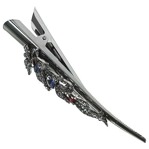 LRXIYODE Alligator Haarklammer mit Strass Große Haarspange für Damen Elegant und Vintage für Hochzeiten und Besondere Anlässe Haarschmuck für von LRXIYODE