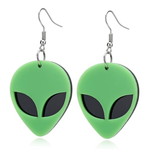 LRXIYODE Ohrringe Grün Aus Acryl Lustige Damen Ohrhänger Stilvoller Ohrschmuck Für Partys Hochzeiten Oder Alltag von LRXIYODE