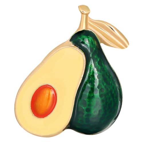 LRXIYODE Avocado Brosche Pin Obst Design Emaille Anstecknadel Schmuck für Frauen und Mädchen Elegantes Accessoire für Kleidung Taschen Rucksäcke von LRXIYODE