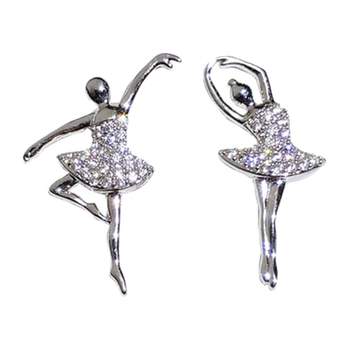 LRXIYODE Ballerina Ohrringe Für Frauen Tanzohrringe Aus 925 Silber Leicht Und Langlebig Schmuck Für Tänzerinnen Modische Ohrhänger Für Mädchen von LRXIYODE