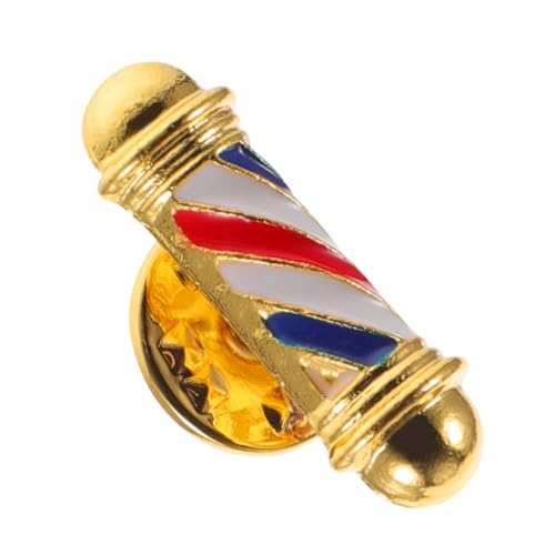LRXIYODE Barber Shop Anstecknadel aus Langlebiger Legierung Vintage Friseur Brosche mit Drehendem Licht Mode Badge zur Identifikation für Damen und Herren im Salon und Friseurladen von LRXIYODE