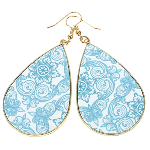 LRXIYODE Barock Stil Teardrop Ohrringe Damen Hängend Legierung Leicht Blau Ästhetische Ohrschmuck für Teen Mädchen Alltag Hochzeit LRXIYODE Barock Stil Teardrop Ohrringe Damen Hängend Legierung Leicht Blau Ästhetische Ohrschmuck für Teen Mädchen Alltag Hochzeit von LRXIYODE