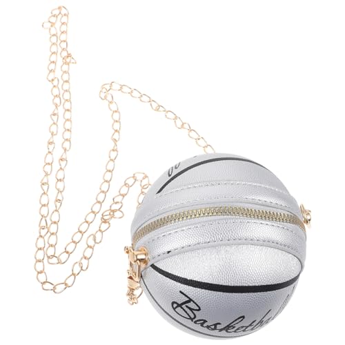 LRXIYODE Basketball Umhängetasche für Mädchen Handtasche mit Abnehmbarer Kette Langlebig aus PU für Täglichen Gebrauch Praktische Aufbewahrung und Stylisches Design von LRXIYODE