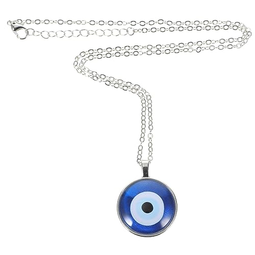 LRXIYODE Blaue Evil Eye Halskette mit Anhänger Türkischer Stil Langlebiges und Legierungsmaterial Schützender Schmuck für Frauen zu Geburtstag und Besonderen Anlässen von LRXIYODE