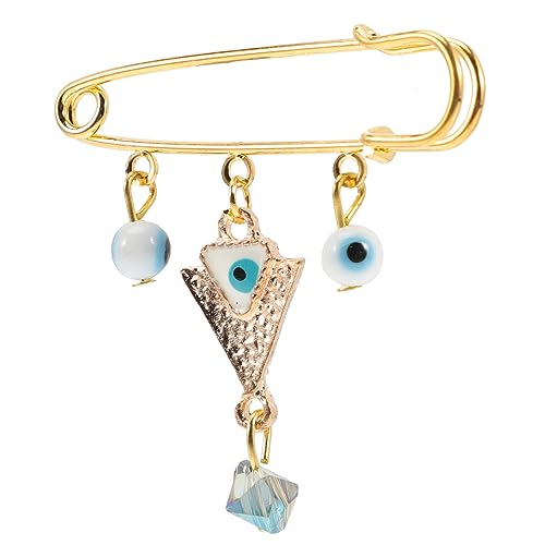 LRXIYODE Blauer Evil Eye Anstecker Brosche mit Anhänger Retro Schmuck für Revers Schal Rucksack Damen und Herren Modisches Accessoire für Geburtstag Weihnachten Valentinstag von LRXIYODE