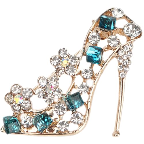 LRXIYODE Bling High Heels Brosche Schmuck Kleidung Anstecker Strass Pin für Pullover Schal Taschen Accessoire für Frauen Kollegen von LRXIYODE