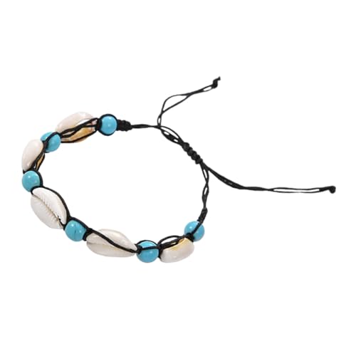 LRXIYODE Boho Fußkettchen für Frauen mit Muschel design Modische Langlebige Ethno ketten mit Feiner Verarbeitung für Sommer Strand und Alltag Verstellbar und Farbenfroh von LRXIYODE
