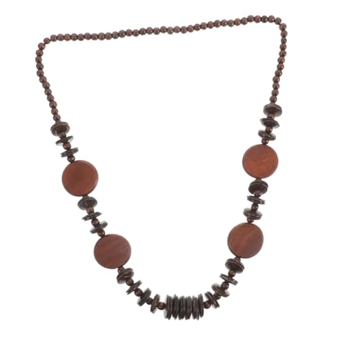 LRXIYODE Boho Lange Halskette aus Kokosnuss perlen Handgefertigter Ethno schmuck für Damen Leichter Modeschmuck mit Einzigartigem Design für Sommer Strand und Festivals von LRXIYODE