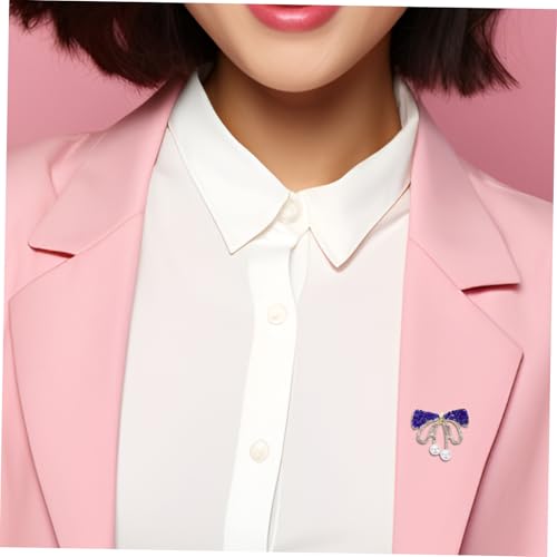LRXIYODE Bowknot Brosche Damen mit Funkelnden Strasssteinen Modischer Schmuck für Hochzeit und Alltag Dekorative Anstecknadel für Kleid Schal und Bluse Vielseitiges Accessoire von LRXIYODE