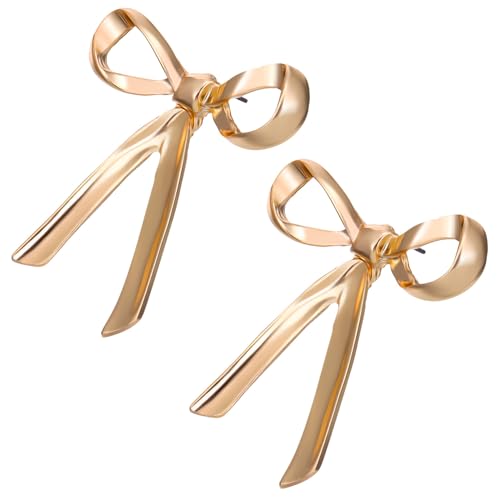 LRXIYODE Bowknot Ohrstecker Damen Metall Schleifen Schmuck Leicht und Komfortabel Für Alltag und Party Geschenkidee Für Frauen und Mädchen von LRXIYODE