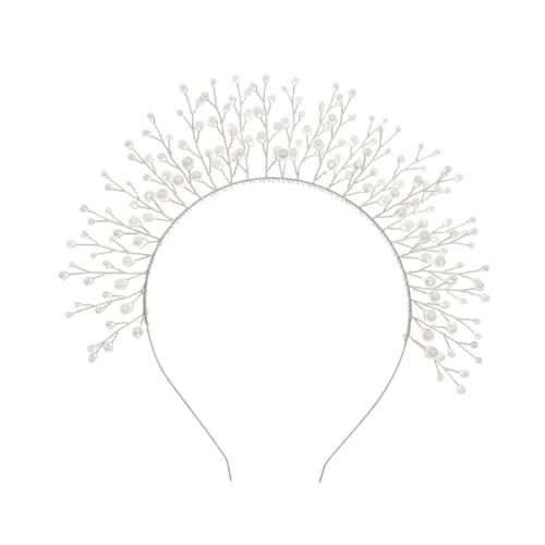 LRXIYODE Braut Haarschmuck Perlen Haarreif Elegant Glänzend Leicht Für Hochzeit Verlobung Damen Mädchen von LRXIYODE
