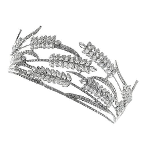 LRXIYODE Brautkrone mit Strasssteinen Stilvolles Tiara Haarschmuck für Hochzeit Geburtstag und Besondere Anlässe Komfortabel und Auffällig Passend für Damen und Festliche Feiern von LRXIYODE