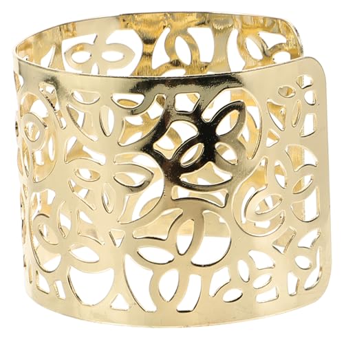 LRXIYODE Goldener Damen Armreif Schmuck Hohler Armreif Für Frauen Chunky Armband Mit Anhänger Leicht Zu Tragen Für Alltag Und Party von LRXIYODE