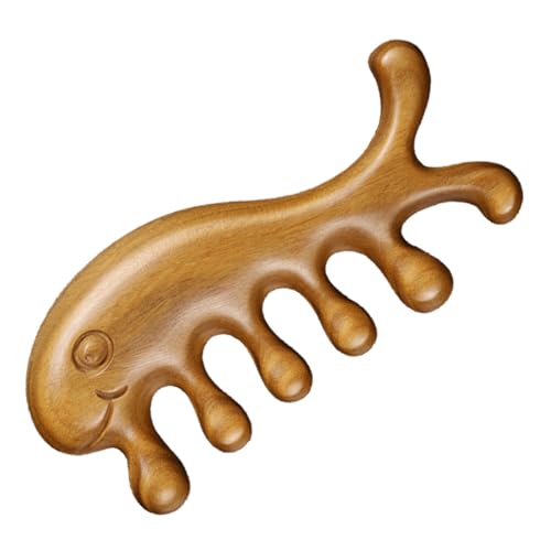 LRXIYODE Breiter Holz kamm aus Grünem Sandelholz Massagekamm für Kopfhautentlastung und Haarentwirrung Universeller Haarkamm für Männer und Frauen Tragbar für Zuhause und Reise von LRXIYODE