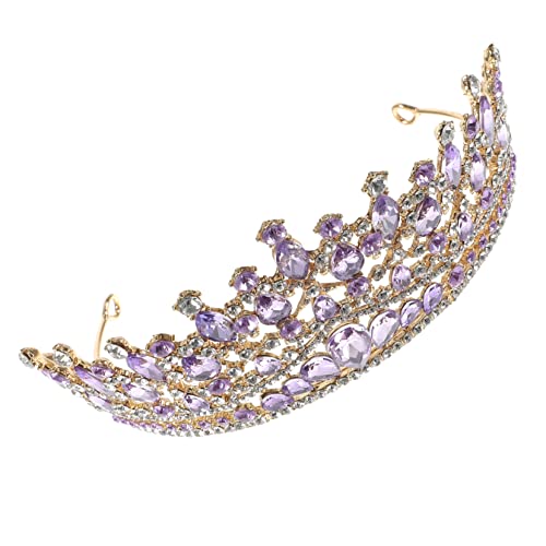 LRXIYODE Bridal Tiara Strass Haarreif Hochzeitsdiadem Glänzend Barock Design Leicht für Braut Party Festlicher Haarschmuck von LRXIYODE