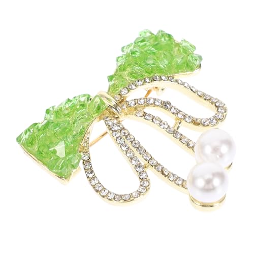 LRXIYODE Strass Schleife Brosche Vintage Bowknot Form Brosche Damen Kleidung Schmuck Schleifennadel Broschennadel Ornament Anstecknadel von LRXIYODE