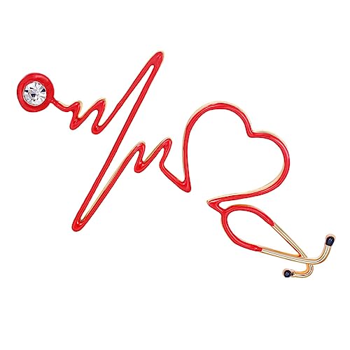 LRXIYODE Brosche Anstecker Für Frauen Herz Design Farbige Anstecknadel Für Kleidung Taschen Und Schals Für Arzt Krankenschwester Und Modebegeisterte von LRXIYODE