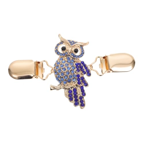 LRXIYODE Brosche für Damen Abnehmbarer Cardigan Clip im Eulen Design für Pullover und Schals Geschenkidee für Anlässe Wie Weihnachten und Geburtstage von LRXIYODE
