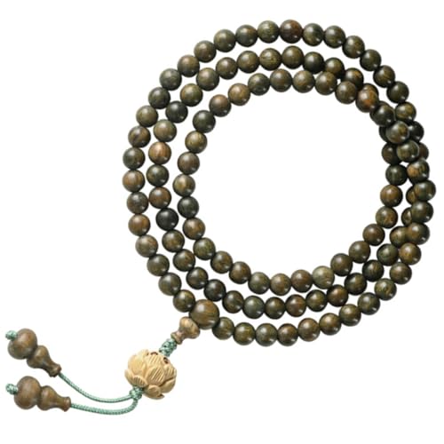 LRXIYODE Buddhistische Gebetsperlen Armband Holzperlen Segen Armband Unisex Natürliche Sandelholz Kette für Damen Herren von LRXIYODE