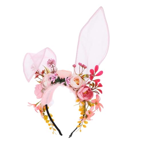 LRXIYODE Bunny Ear Headband aus Weichem mit Realistischer Optik Trendiges Cosplay accessoire für Party Halloween und Karneval Geeignet als Niedlicher Haarreif für Damen von LRXIYODE