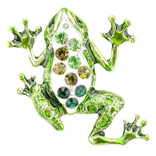 LRXIYODE Bunte Frosch Brosche Anstecknadel für Damen Kreative Schmucknadel aus Langlebiger Legierung Modisches Accessoire für Strickjacken Schals Hüte und Alltagskleidung von LRXIYODE
