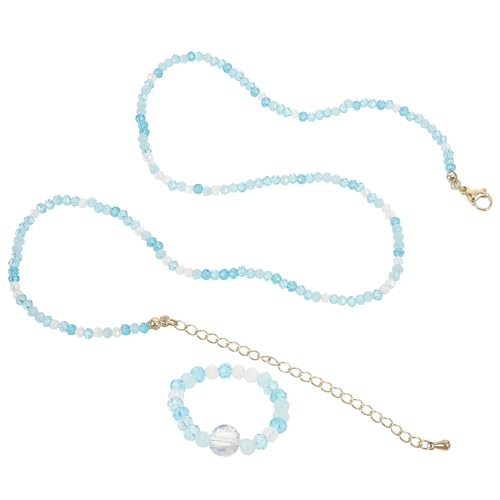 LRXIYODE Bunte Perlenkette mit Passendem Ring Clavicle Chain Halskette für Damen Leichtes Einzigartiges Design Langlebig und für Sommerliche Looks LRXIYODE Bunte Perlenkette mit Passendem Ring Clavicle Chain Halskette für Damen Leichtes Einzigartiges Design Langlebig und für Sommerliche Looks von LRXIYODE