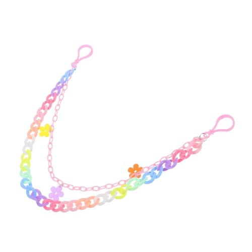 LRXIYODE Bunte Regenbogen hosenkette aus Resin Abnehmbare Hip hop pant kette für Damen und Herren Modisches Punk accessoire Vielseitiger Taschen Schlüsselanhänger von LRXIYODE