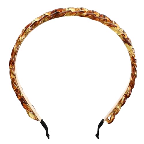 LRXIYODE Charming Vintage Headdress Damen Haarreifen mit Ketten Design in Bernsteinfarben Komfortabler Haarschmuck für Party Fest und Alltag Modisches Accessoire für Frauen und Mädchen von LRXIYODE