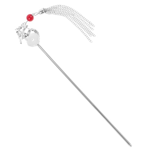 LRXIYODE Chinesischer Haarstab mit Drachenmotiv Antiker Haarschmuck für Frauen Verziert mit Quasten Eleganter Vintage Haarstab für Hochzeiten Cosplay und Festliche Anlässe von LRXIYODE