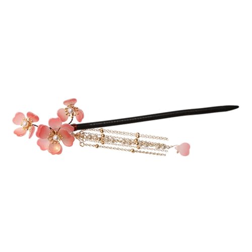 LRXIYODE Chinesischer Stil Haarnadel mit Perlen und Blumen Antiker Haarstab mit Quaste Vintage Haarschmuck für Damen Geeignet für Hochzeiten Bräute Festliche Anlässe und Hanfu Accessoires von LRXIYODE